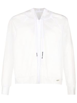 AMIR SLAMA GYM veste légère à effet de transparence - Blanc