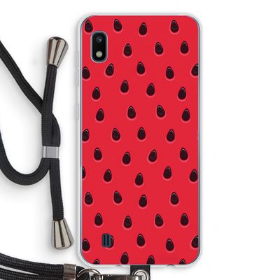 Watermelon: Samsung Galaxy A10 Transparant Hoesje met koord