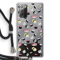Sushi time: Samsung Galaxy Note 20 / Note 20 5G Transparant Hoesje met koord