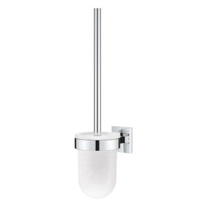 Grohe Start Cube closetborstelgarnituur - met mat glazen inzet - wandmodel - chroom 40977000