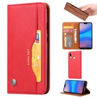 Knead huidtextuur horizontale Flip lederen case voor Huawei genieten van 9 plus/Y9 2019 met foto frame & houder & kaartsleuven & portemonnee (rood)