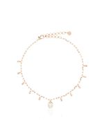 SHAY 18kt rose gold and diamond drop necklace