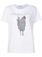 Isolda t-shirt en coton à imprimé graphique - Blanc