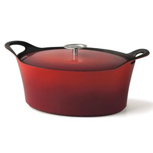 Cuisinox Volcan Gietijzeren Braadpan 29 cm Rood