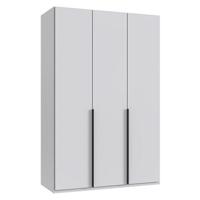 Kledingkast Milaan 3-deurs- wit - 208x135x58 cm - Leen Bakker