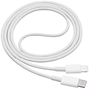 Akyga USB-kabel USB-C stekker, Apple Lightning stekker 1.00 m Wit AK-USB-35