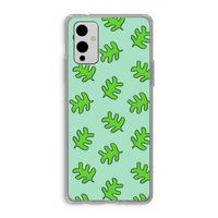 Groene blaadjes: OnePlus 9 Transparant Hoesje