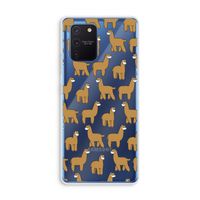 Alpacas: Samsung Galaxy Note 10 Lite Transparant Hoesje