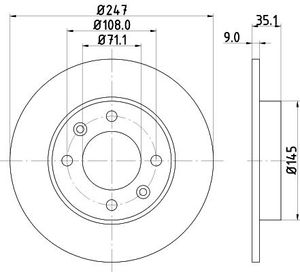 Remschijf 8DD355108391