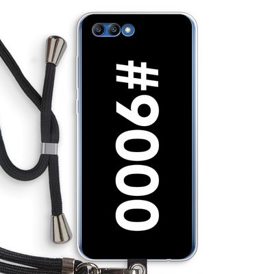 #9000: Honor 10 Transparant Hoesje met koord