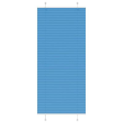 Pliss rolgordijn 85x200 cm stofbreedte 84,4 cm polyester blauw