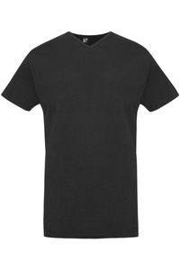 Alan Red Slim Fit T-Shirt V-hals Dubbel pak zwart, Effen