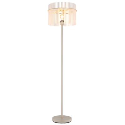 Globo VloerlampGorley zand bruin met glas Ø 38cm - 15698SB