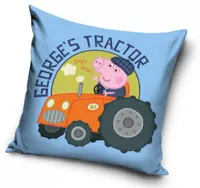 George&apos;s tractor sierkussen blauw 40X40 cm - thumbnail