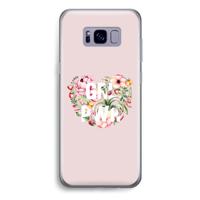 GRL PWR Flower: Samsung Galaxy S8 Plus Transparant Hoesje - thumbnail