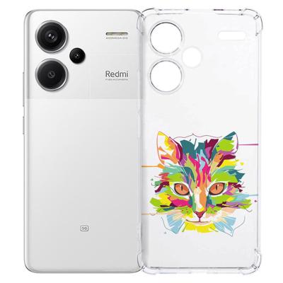 Xiaomi Redmi 13 Pro Plus Hoesje - Cat Color TPU Antishock