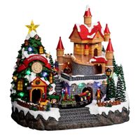 Fééric Lights and Christmas - Verlicht kerstdorp ""Santa's mansion"" met animatie & muziek/geluid