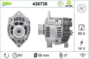 Valeo Alternator/Dynamo 436738