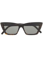 Saint Laurent Eyewear lunettes de soleil New Wave - Marron - thumbnail