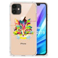 Apple iPhone 11 Stevig | Bumper Hoesje | Cat Color