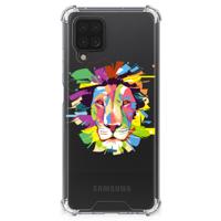 Samsung Galaxy A12 Stevig | Bumper Hoesje | Lion Color