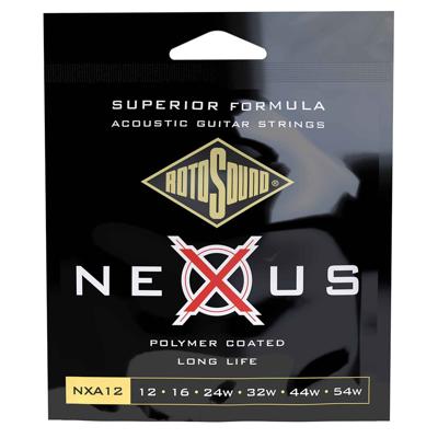 Rotosound NXA12 Nexus Coated Phosphor Bronze Westernsnaren (12-54) Rotosound NXA12 Nexus Coated Phosphor Bronze Westernsnaren (12-54)