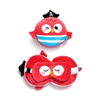 Relaxeazzz Jolly Roger Piraat Bembo de Papegaai Reiskussen & Slaapmasker