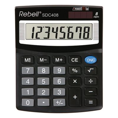 Rebell RE-SDC408-BX Calculator SDC408 Zwart