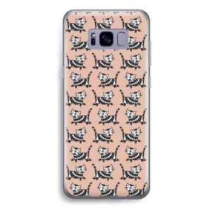 Zwarte poes: Samsung Galaxy S8 Plus Transparant Hoesje