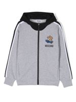 Moschino Kids hoodie zippé à patch Teddy Bear - Gris - thumbnail