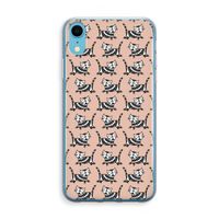 Zwarte poes: iPhone XR Transparant Hoesje