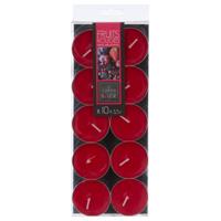Atmosphera Geurtheelichtjes - 10x stuks - Rode bessen geur - was/paraffine - 3,5 uur