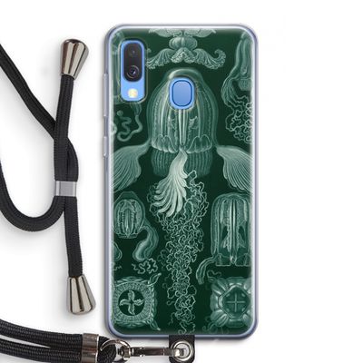 Haeckel Cubomedusae: Samsung Galaxy A40 Transparant Hoesje met koord