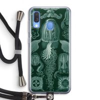 Haeckel Cubomedusae: Samsung Galaxy A40 Transparant Hoesje met koord