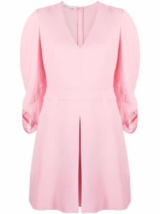 Stella McCartney robe plissée à col v - Rose