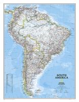 Wandkaart 20069 Zuid Amerika, politiek, 54 x 74 cm | National Geographic