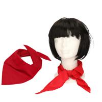 Verkleed bandana/sjaaltje/zakdoek - 2x - rood - Fransman/Boer - Carnaval accessoires