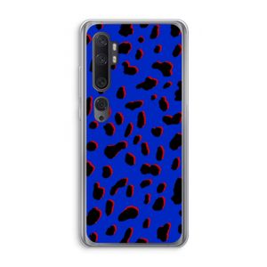 Blue Leopard: Xiaomi Mi Note 10 Pro Transparant Hoesje