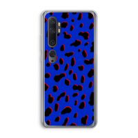 Blue Leopard: Xiaomi Mi Note 10 Pro Transparant Hoesje