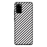 Strepen zwart-wit: Samsung Galaxy S20 Plus Tough Case