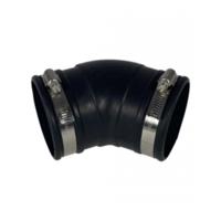 Air Aqua Flexibele Rubber Vijverbocht 45° - 75mm | UV- en Weerbestendig, Eenvoudige Installatie