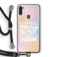 The prettiest: Samsung Galaxy A11 Transparant Hoesje met koord