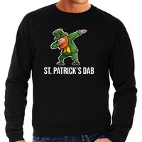 St. Patricks dab feest sweater/ outfit zwart voor heren - St. Patricksday - swag / dabbin 2XL  -