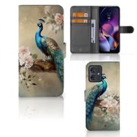 Telefoonhoesje | Met pasjeshouder | voor Motorola Moto G54 Vintage Pauwen