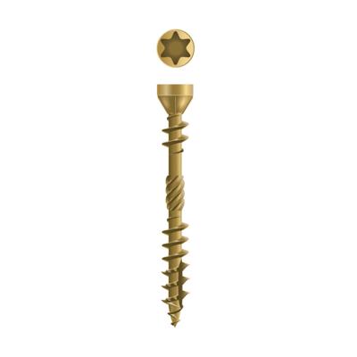 Dynaplus vlonderschroef [200x] - AR-BRONZE XTREME - platkop-60° - TX-25 - 5.0x80/42mm