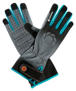 Gardena 11530-20 beschermende handschoen Tuinhandschoenen Zwart, Blauw, Grijs Katoen, Elastaan, Nylon, Polyester, Polyurethaan