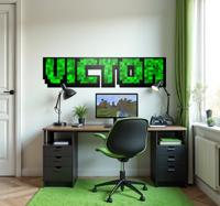 Groene spelvierkanten gepersonaliseerde sticker