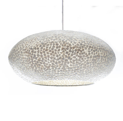 Wangi White UFO Hanglamp met open onderzijde - 2 maten