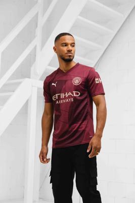 Manchester City 3rd Shirt Senior 2024/2025 - Maat S - Kleur: Rood | Soccerfanshop