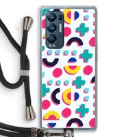 8-bit N°2: Oppo Find X3 Neo Transparant Hoesje met koord